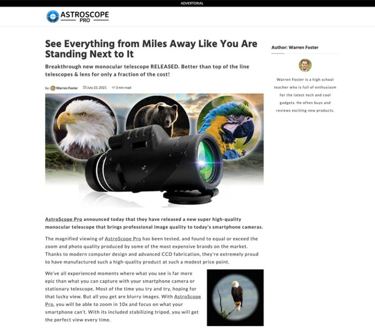 AstroScope Pro Presell